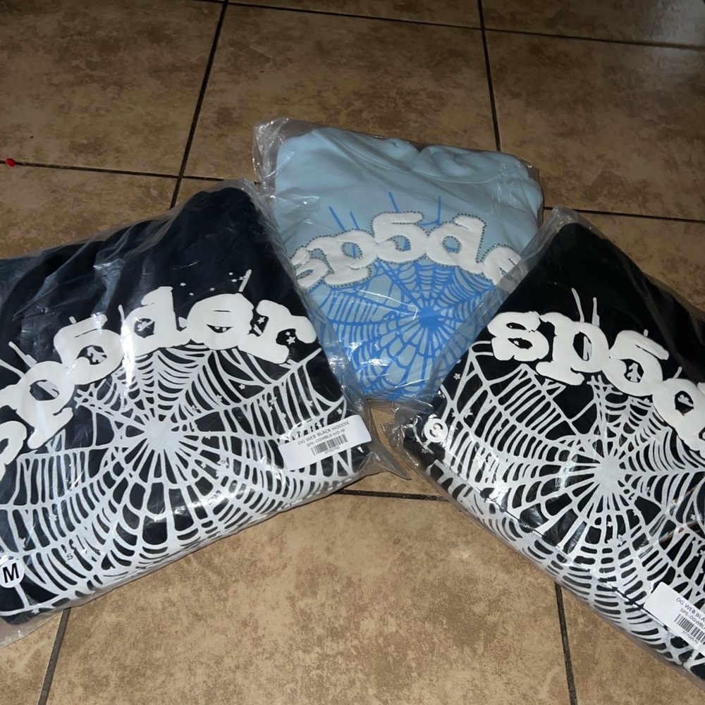 Spider Web Graphic Hoodies